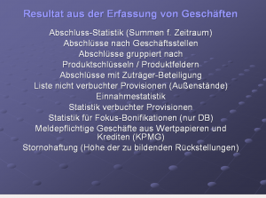 Abschlüsse Geschäfte